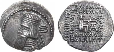 Лот №6,  Парфянское царство. Царь Артабан II. Драхма 10-88 гг. н.э.