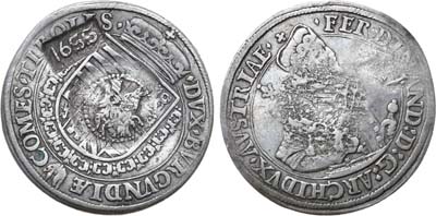 Лот №181,  Царь Алексей Михайлович. Ефимок с признаком 1655 года.