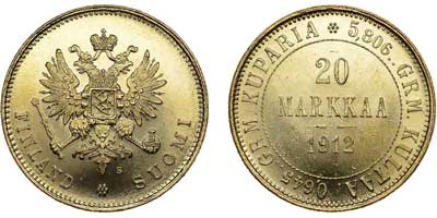 Лот №625, 20 марок 1912 года. S.