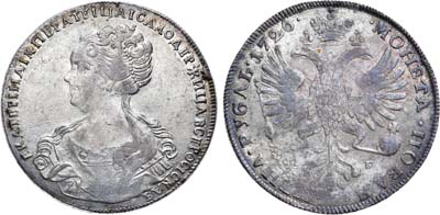 Лот №230, 1 рубль 1726 года. СПБ.