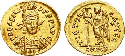 Лот №28,  Римская империя. Император Василиск. Солид 475 года.