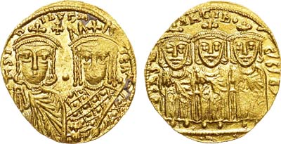Лот №40,  Византийская империя. Император Константин VI и императрица Ирина. 792-793 гг.