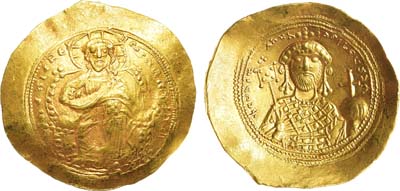 Лот №43,  Византийская империя. Император Константин IX Мономах. Гистаменон 1042-1055 гг.