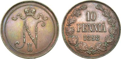 Лот №813, 10 пенни 1898 года.