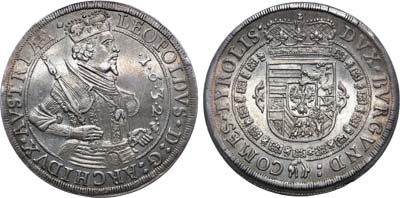Лот №87,  Священная Римская империя. Австрия. Тироль. Эрцгерцог Леопольд V Габсбург. Рейхсталер 1632 года.