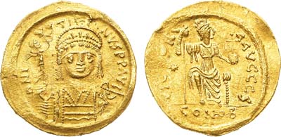 Лот №105,  Византийская империя. Император Юстин II. Солид 565-567 гг.