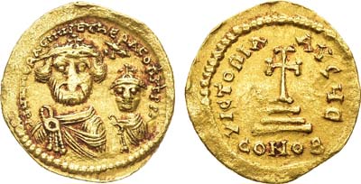 Лот №115,  Византийская империя. Император Ираклий. Солид 610-641 года.