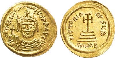 Лот №117,  Византийская империя. Император Ираклий. Солид 610-641 гг.