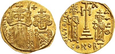 Лот №118,  Византийская империя. Император Констант II. Солид 662-667 гг.