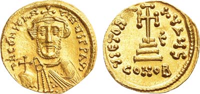Лот №120,  Византийская империя. Император Констант II. Солид 641-668 гг.