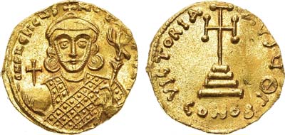 Лот №128,  Византийская империя. Император Филиппик Вардан. Солид 711-713 гг.