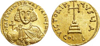 Лот №129,  Византийская империя. Анастасий II Артемий. Солид 713-715 гг.