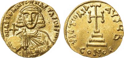Лот №130,  Византийская империя. Император Анастасий II Артемий. Солид 713-715 гг.