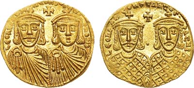 Лот №135,  Византийская империя. Император Лев IV Хазар. Солид 775-780 гг.