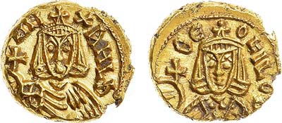 Лот №140,  Византийская империя. Император Михаил II. Тремисс 820-829 гг.