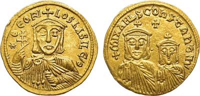 Лот №142,  Византийская империя. Император Феофил. Солид 830-840 гг.