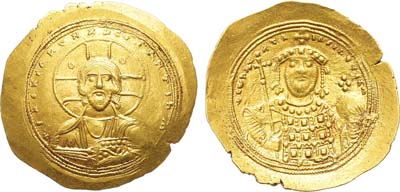 Лот №145,  Византийская империя. Император Константин IX Мономах. Гистаменон 1042-1055 гг.