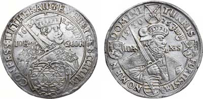 Лот №218,  Германия. Курфюршество Саксония. Альбертинская линия. Курфюрст Иоганн Георг I. Талер 1630 года.