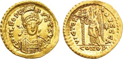 Лот №92,  Византийская империя. Император Лев I Макелла. Солид 457-473 гг.