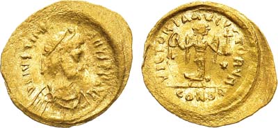 Лот №97,  Византийская империя. Император Юстиниан I. Тремисс 527-565 гг.