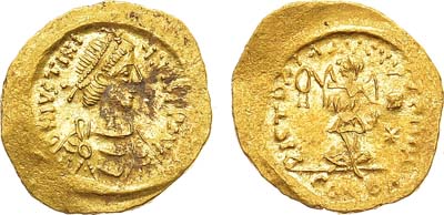 Лот №98,  Византийская империя. Император Юстиниан I. Тремисс 527-565 гг.