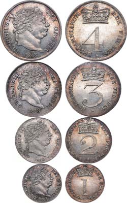 Лот №111,  Великобритания. Полный комплект 1818 года. Георг III (Maundy set).