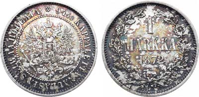 Лот №811, 1 марка 1872 года. S.