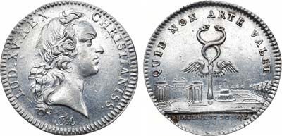 Лот №217,  Королевство Франция. Король Людовик XV. Жетон 1750-хх гг. 