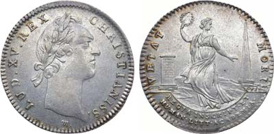 Лот №218,  Королевство Франция. Король Людовик XV. Жетон 1756 года. Королевская академия надписей и изящной словесности.