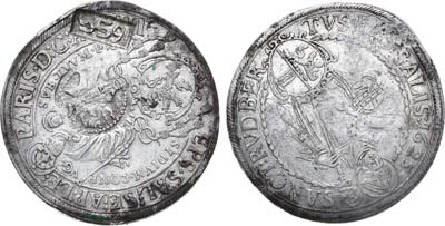 Лот №266,  Царь Алексей Михайлович. Ефимок с признаком 1655 года.