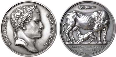 Лот №217,  Франция. Первая империя. Император Наполеон I Бонапарт. Медаль 1809 года. Завоевание Иллирии.