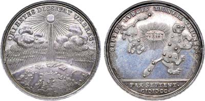 Лот №232,  Королевство Швеция. Король Карл XII. Медаль 1700 года. Подписание Травендальского мирного договора.