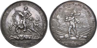 Лот №288, Медаль 1709 года. В память Полтавской битвы.