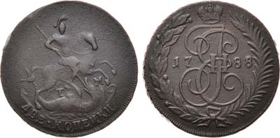 Лот №451, 2 копейки 1788 года. ТМ.