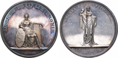 Лот №529, Медаль 1817 года. В память 300-летия Аугсбургского исповедания в Финляндии.