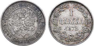 Лот №690, 1 марка 1872 года. S.