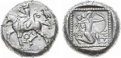 Лот №10,  Древняя Греция. Киликия. Тарс. Статер 420-400 гг до н.э.