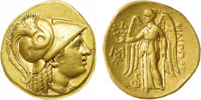 Лот №18,  Древняя Греция. Македонское царство. Царь Филипп III Арридей. Статер 323-317 гг до н.э.