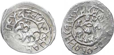 Лот №214,  Великое княжество Тверское. Великий князь Борис Александрович. Денга 1430-1461 гг.