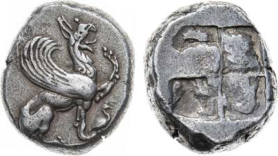 Лот №25,  Иония. Теос. Статер 450-425 гг до н.э.