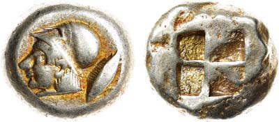 Лот №28,  Мизия. г. Кизик. Статер (кизикин) 550-500 гг до н.э.