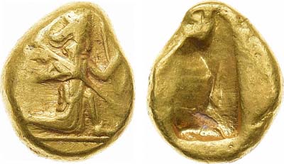 Лот №29,  Персия. Государство Ахеменидов. Цари Ксеркс I и Дарий II. Дарик 485-420 гг до н.э.