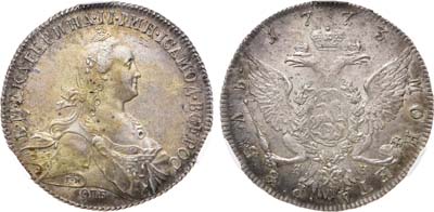Лот №400, 1 рубль 1773 года. СПБ-ТИ-ЯЧ. В слабе CPRC AU 58.