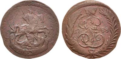 Лот №440, 1 копейка 1788 года. ММ. Перечекан.