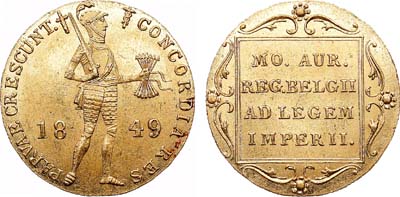 Лот №645, Дукат 1849 года. В слабе ННР MS 61.