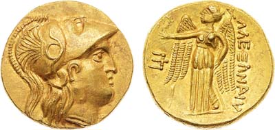 Лот №10,  Восточно-европейское подражание статеру Александра III Великого IV-III вв до н.э.