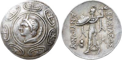 Лот №13,  Древняя Греция. Македония. Царь Антигон II Гонат. Тетрадрахма 271-260 гг до н.э.