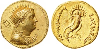 Лот №23,  Египет. Царь Птолемей IV Филопатор. Октодрахма 222-205 гг до н.э.