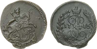 Лот №402, Полушка 1785 года. КМ. Гладкий гурт.