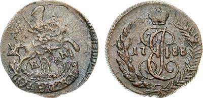 Лот №412, Полушка 1788 года. КМ.